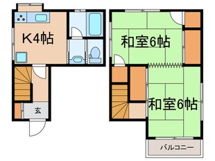 武田邸Ｂ棟の物件間取画像